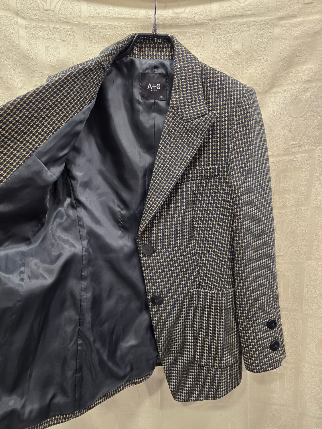 엣지 A+G BASIC 여성 체크 모 자켓 55 상품이미지6