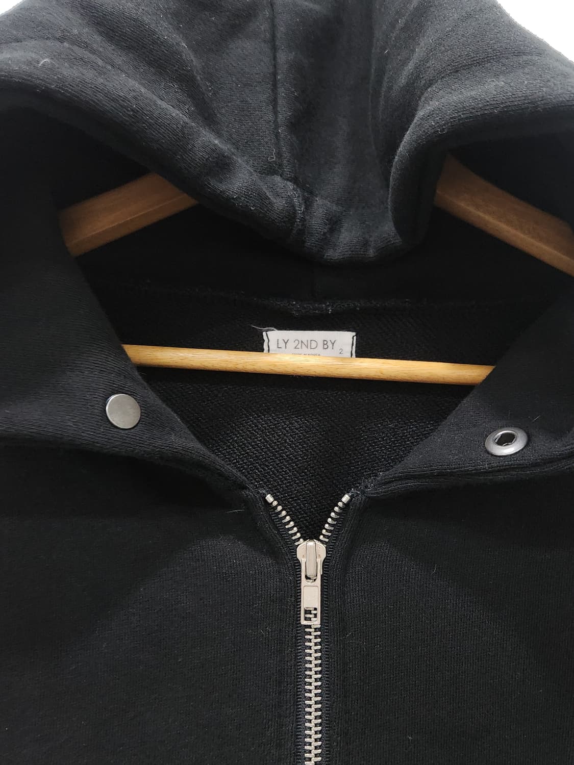 [XL] 스트리트빈티지 불꽃 프린팅 블랙 후드집업 남성 XL 상품이미지5