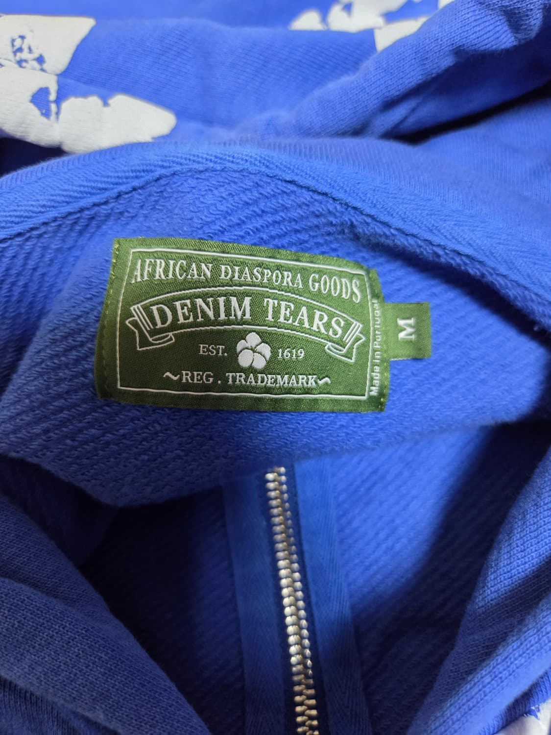 데님티어스 후드집업 블루 m 상품이미지4