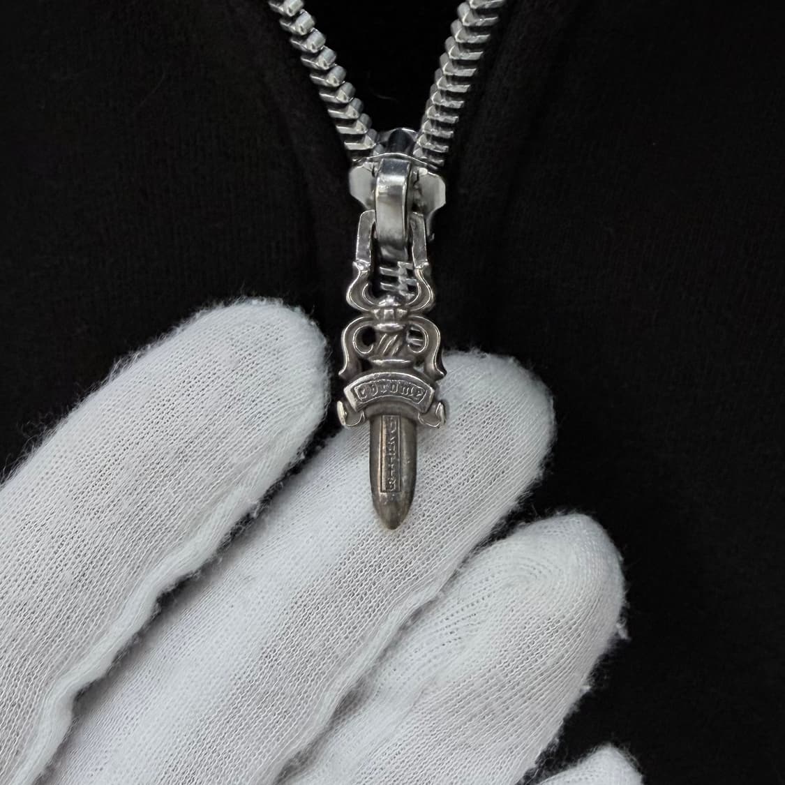 [S급/XL] 크롬하츠 홀스슈 플로랄 헤비웨이트 퍽유 후드집업 상품이미지8