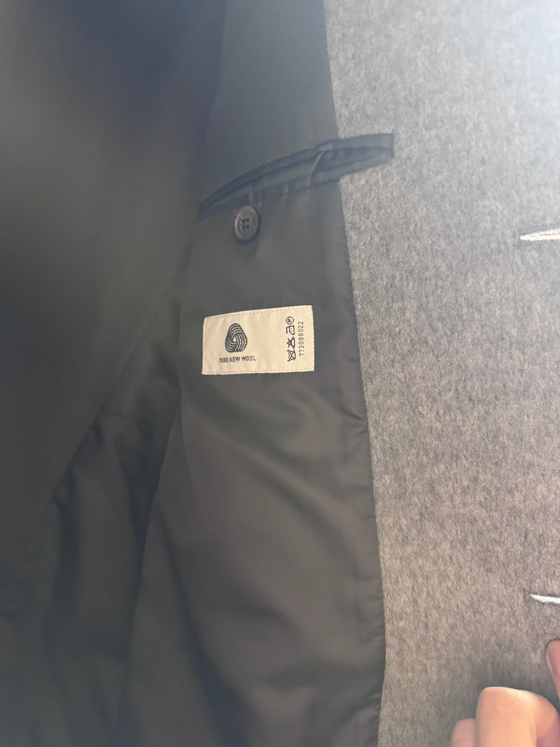 벨리에 버티컬 싱글코트 멜란지그레이 m 상품이미지3