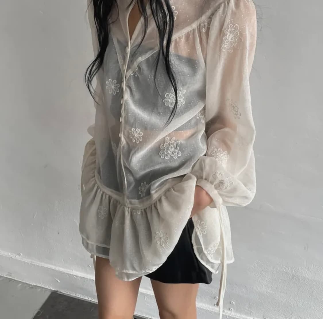 여성 레이스 블라우스 상품이미지1