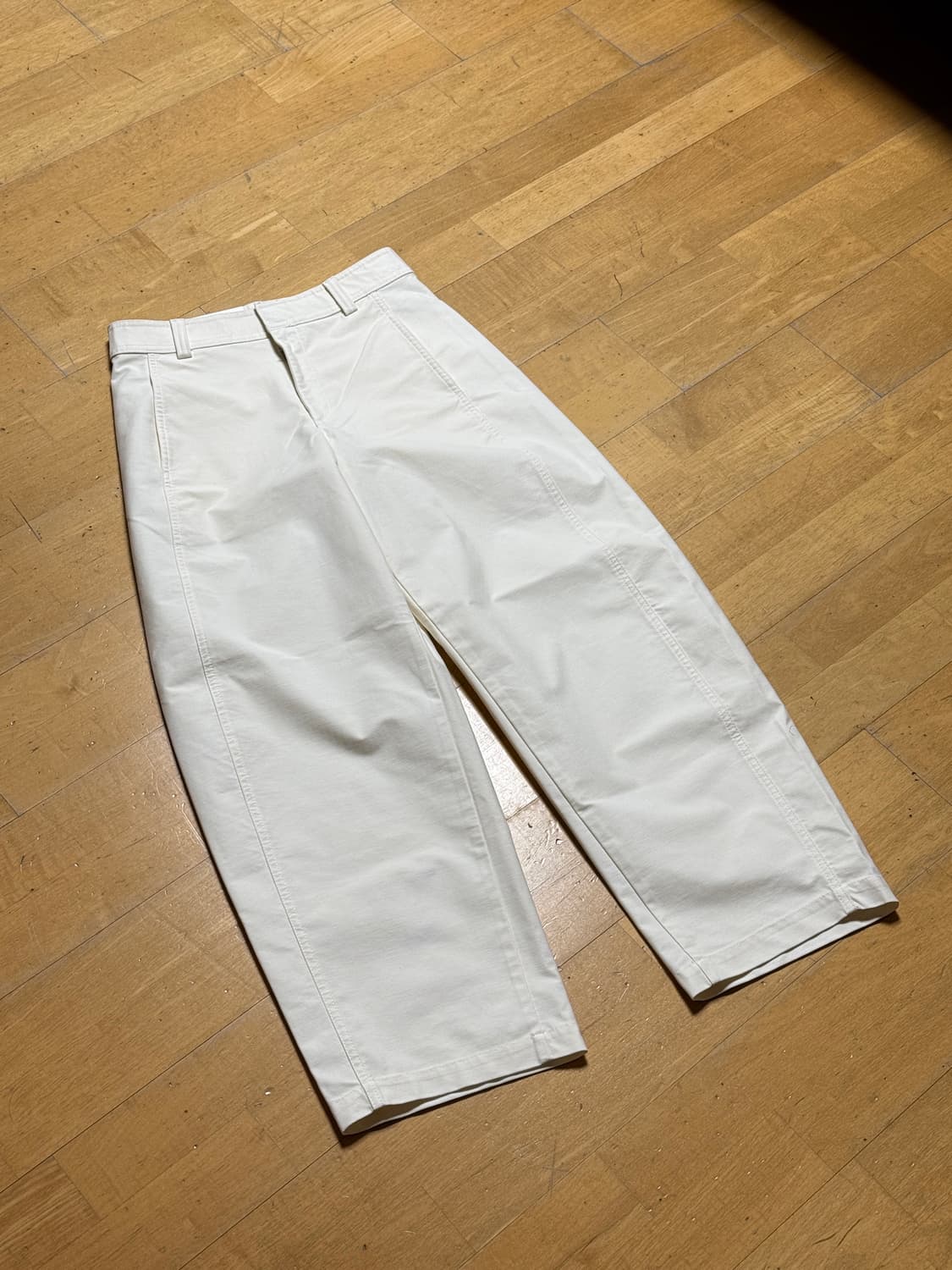 저지배럴레그팬츠 오프화이트 m 상품이미지2