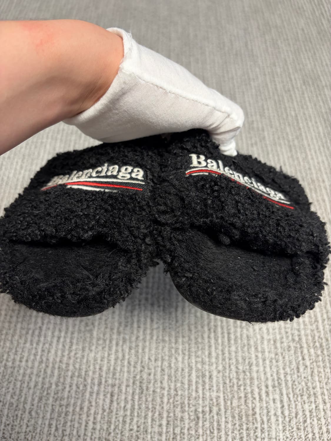 (상태최상, 38) 발렌시아가 퍼 슬리퍼 250사이즈 상품이미지2