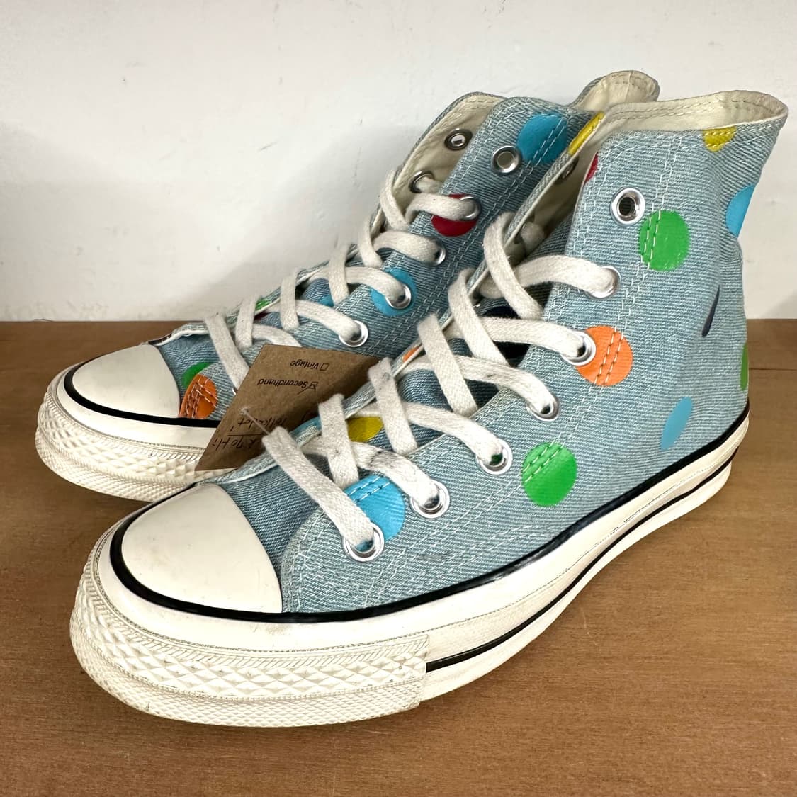 컨버스 x 골프왕 데님 도트 척70 하이 상품이미지2