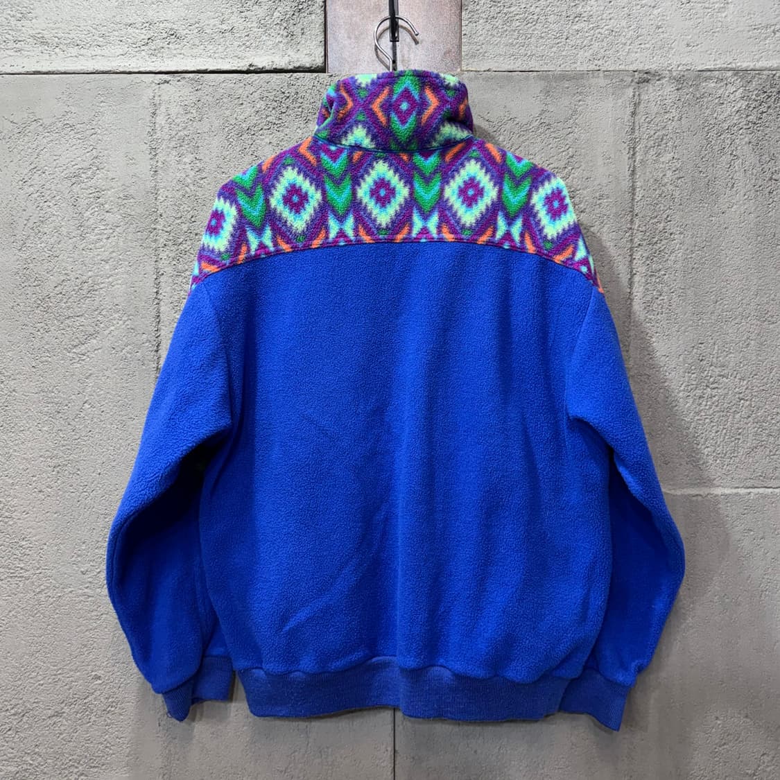 90s 코오롱 스포츠 아즈텍 패턴 하프 후리스 (L)   상품이미지4