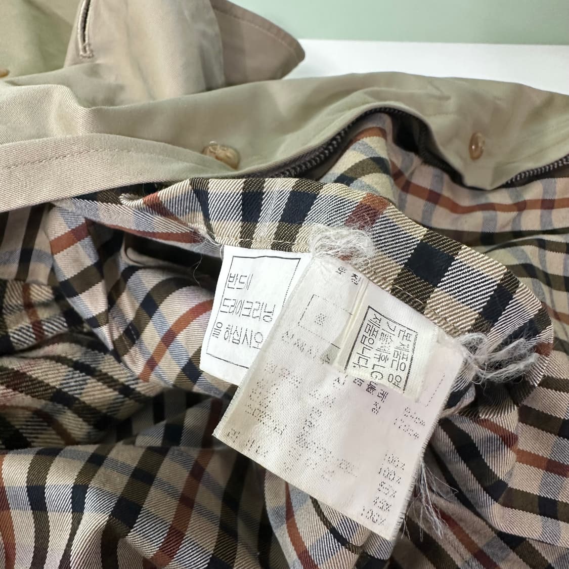 M 닥스 베이지 나그랑 롱 더블 트렌치코트 상품이미지7