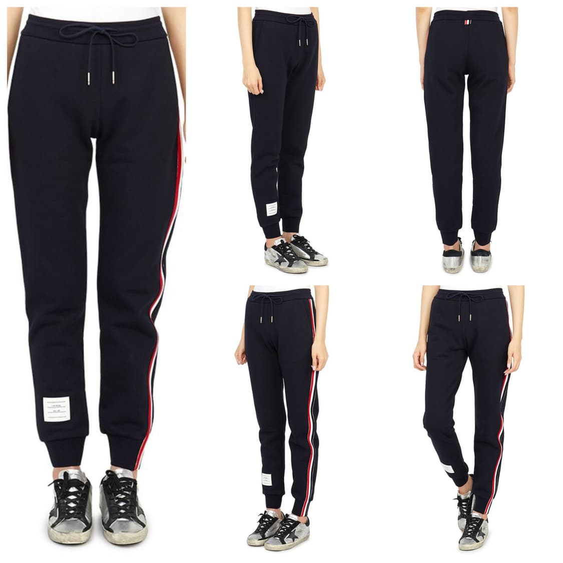 정품)급처상태좋음!톰브라운 남녀공용 스트라이프루트백 바지 스웨트 조거팬츠 상품이미지1