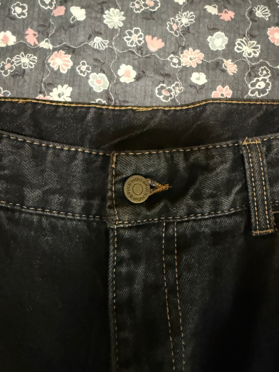 위캔더스 드워프 데님 팬츠 블랙 상품이미지4