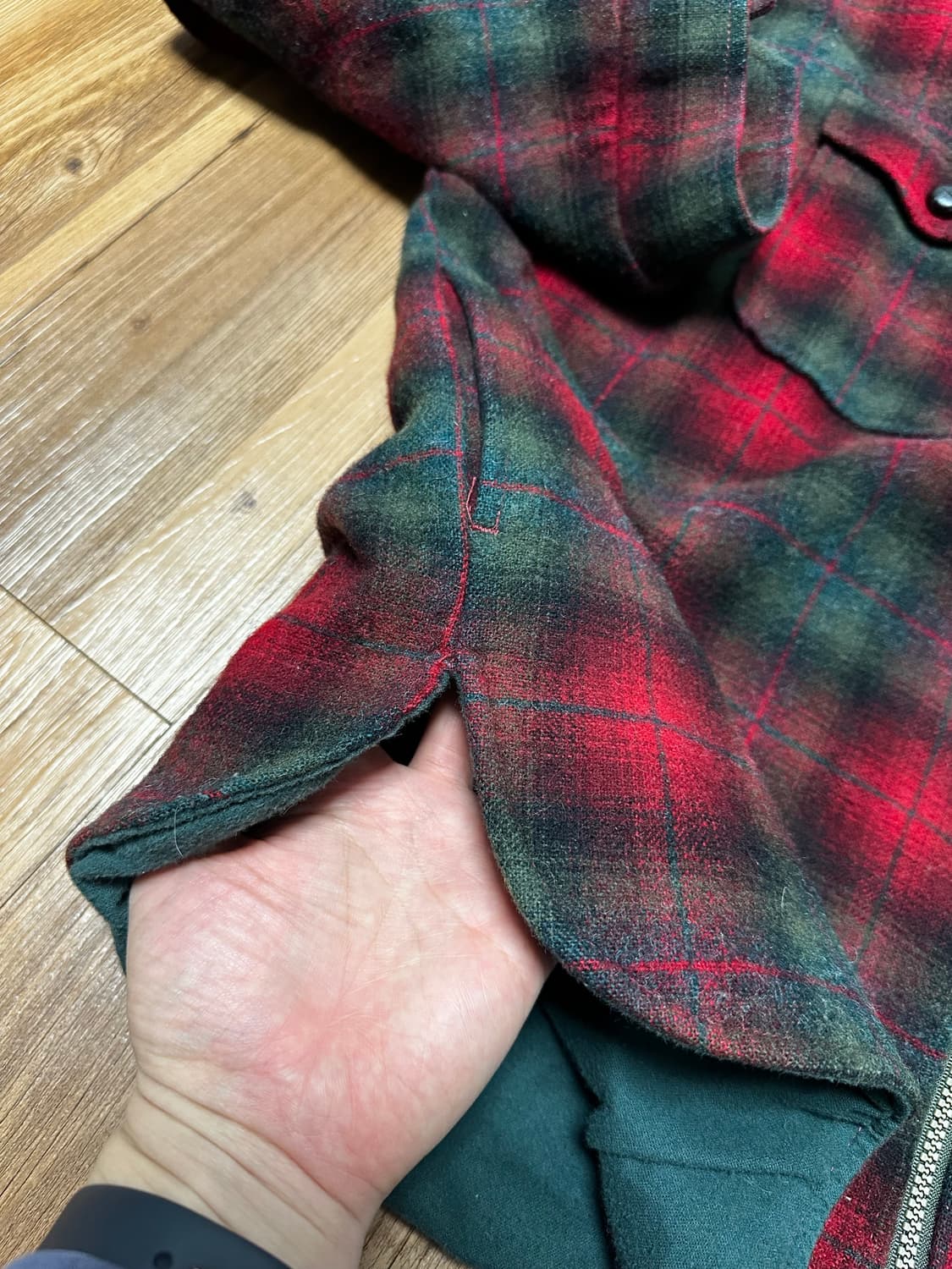 [XL] LL BEAN 체크 울자켓  상품이미지6