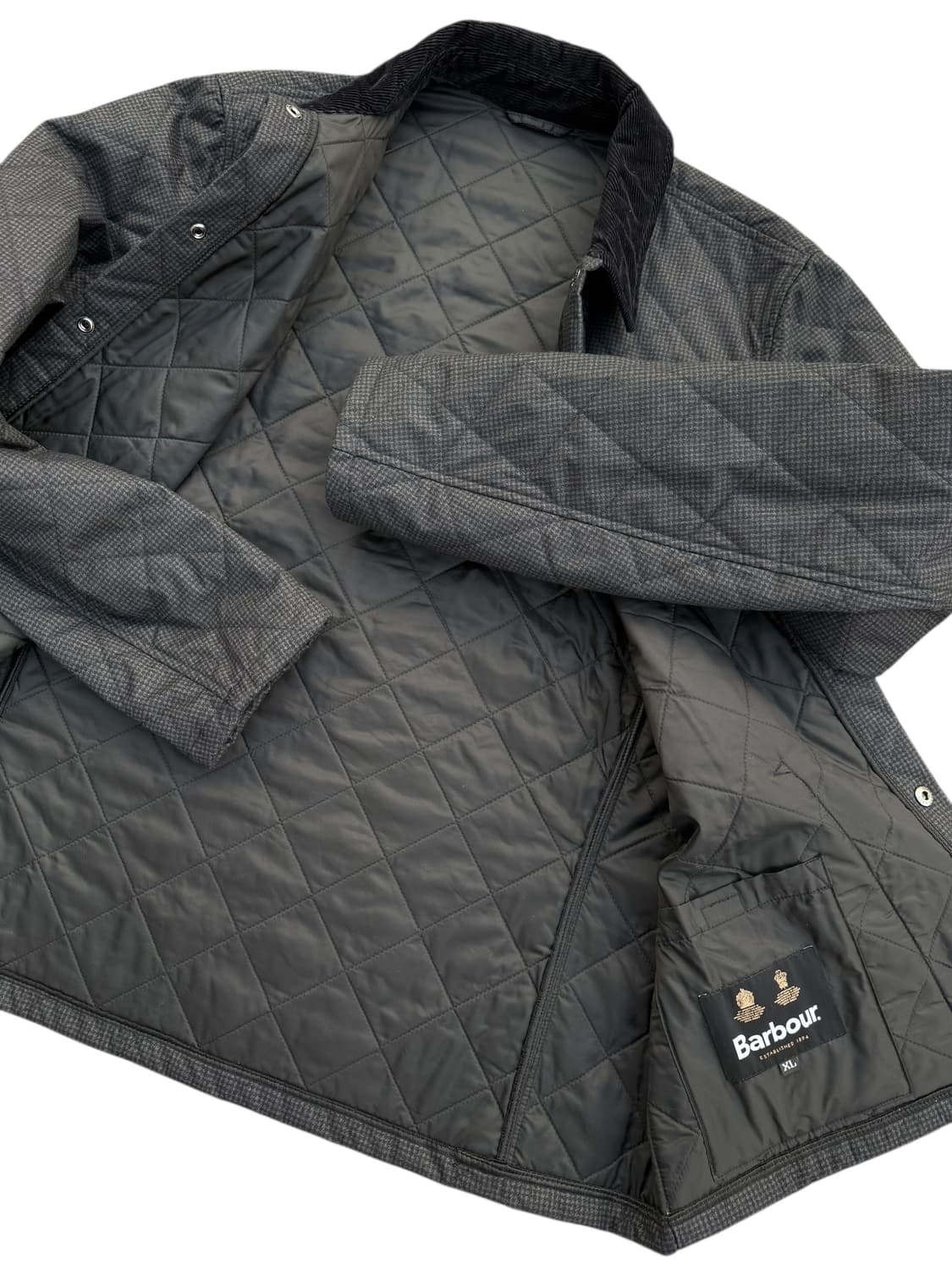 Barbour 바버 퀼티드 코듀로이 카라 자켓 상품이미지3