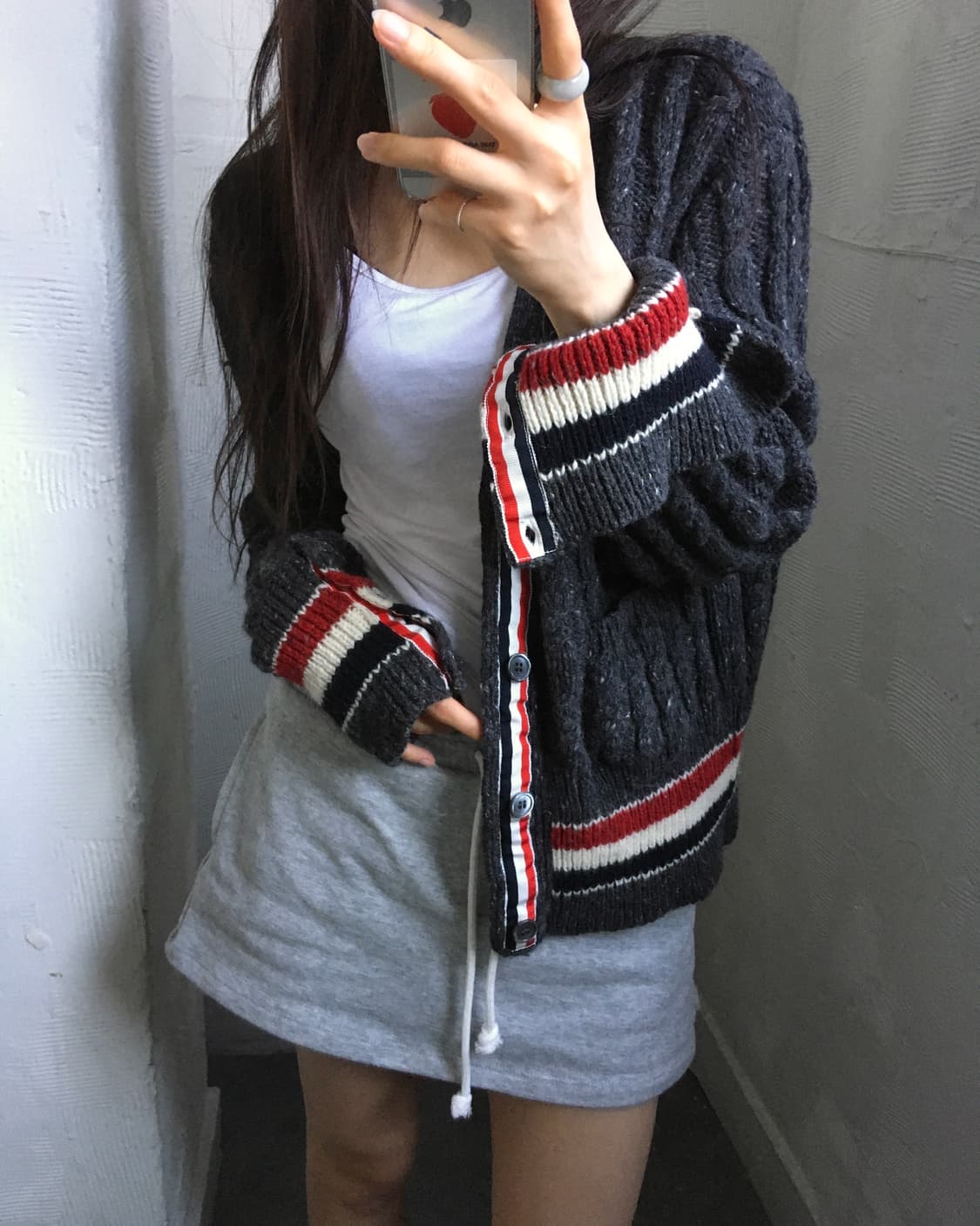 Thom Browne 톰브라운 모헤어 울 가디건 상품이미지3