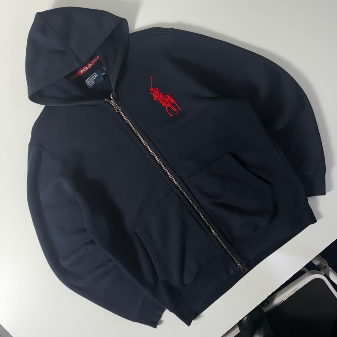 Polo 폴로 랄프로렌 90‘s2-way USA 빅포니 후드집업 상품이미지2