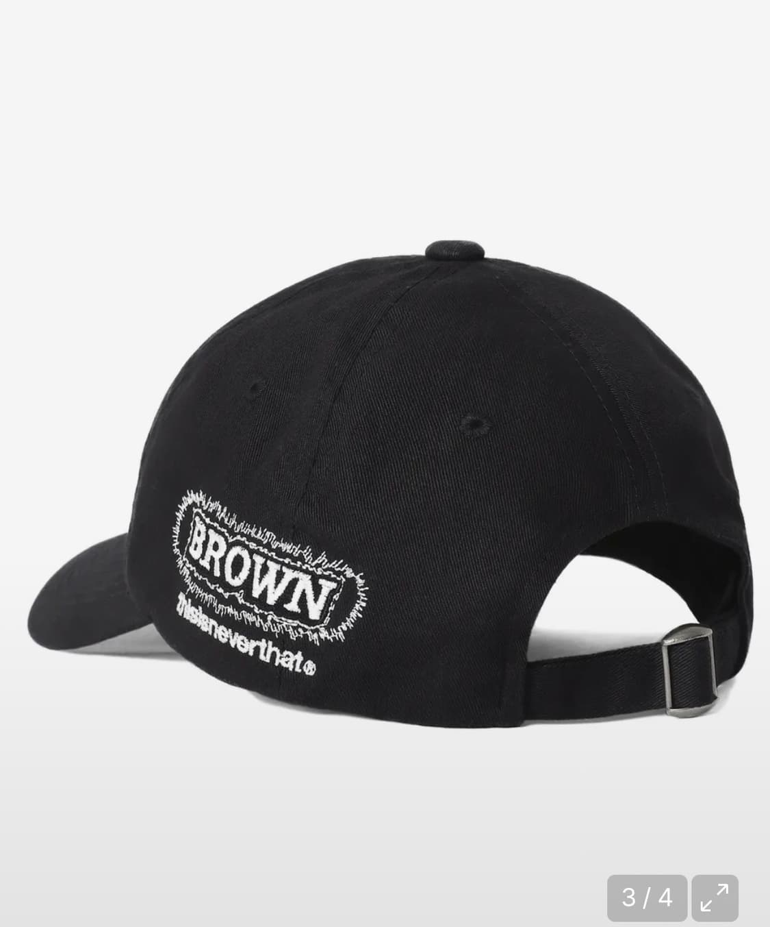 디스이즈네버댓 TNT BROWN Cap BLACK 상품이미지2