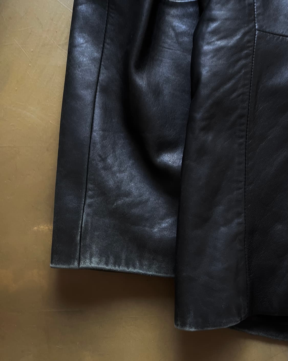 Vintage Real Lambskin Leather Blazer 상품이미지8