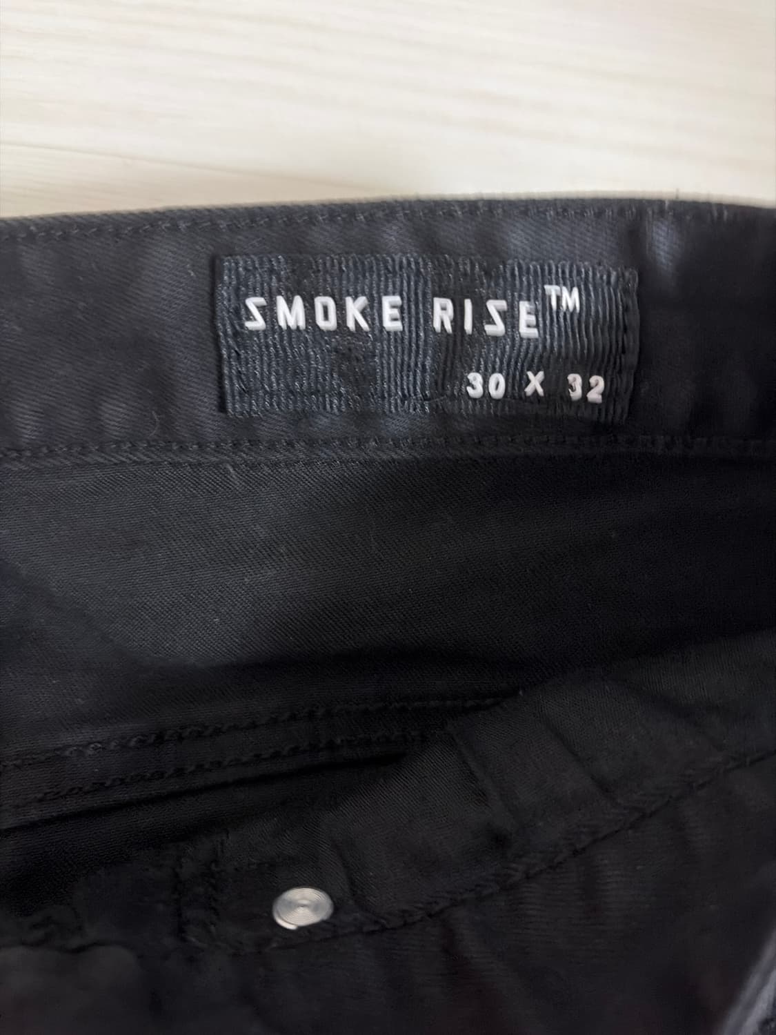스모크라이즈 블랙 데미지 스키니진  상품이미지2