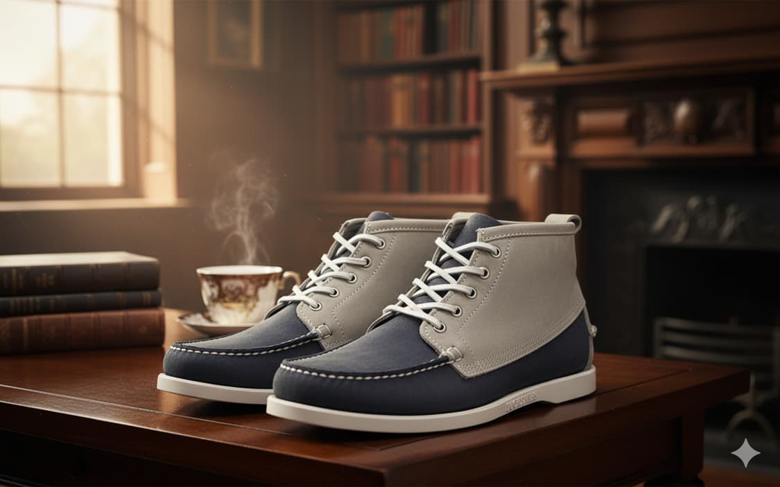 세바고 비콘 스웨이드 미드부츠 네이비/연그레이 270mm 상품이미지9