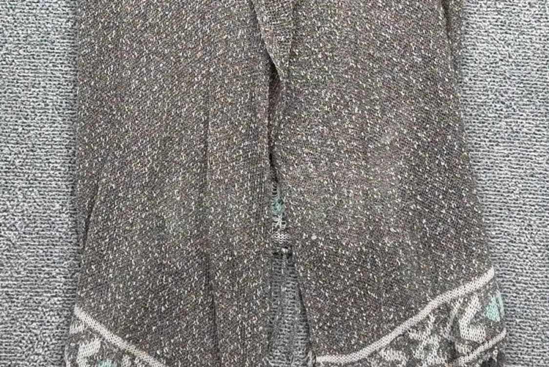 홀리스터 라이트 그레이 빈티지 패턴 롱 가디건 ONE SIZE 상품이미지5