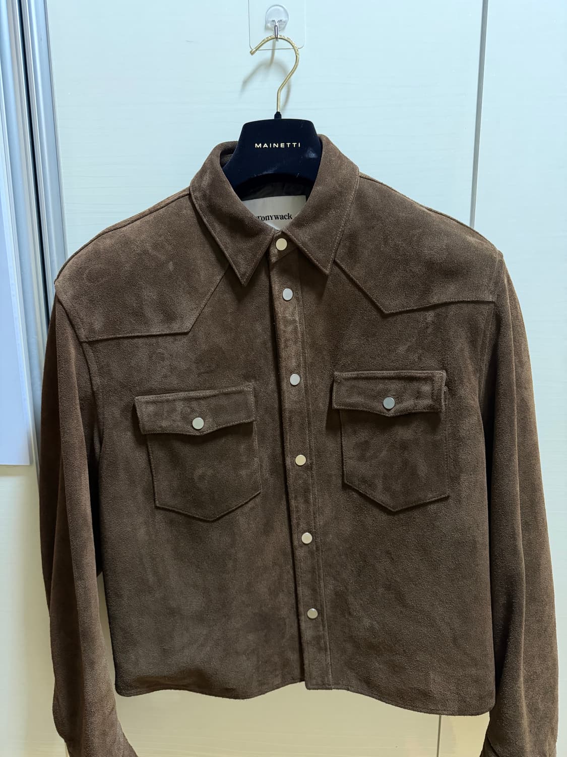 토니웩 스웨이드 크롭 웨스턴 자켓 올리브 브라운 (L) 상품이미지3