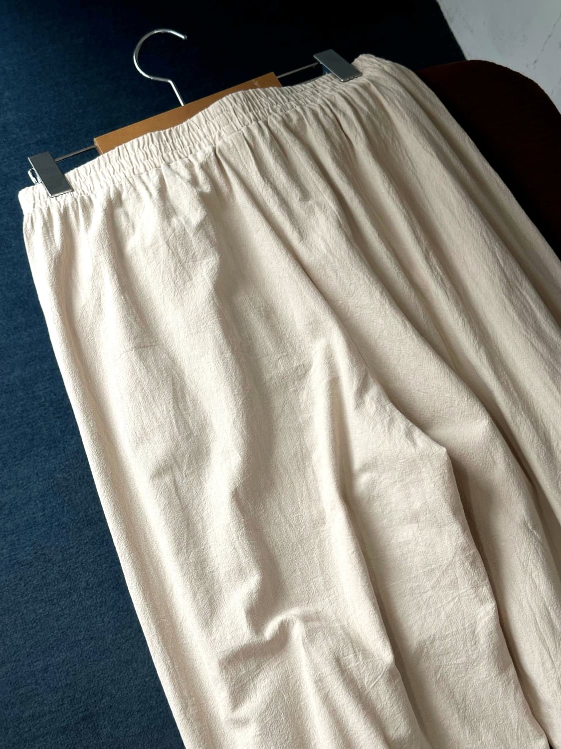 Light crinkle cotton turn up easy pants 상품이미지6