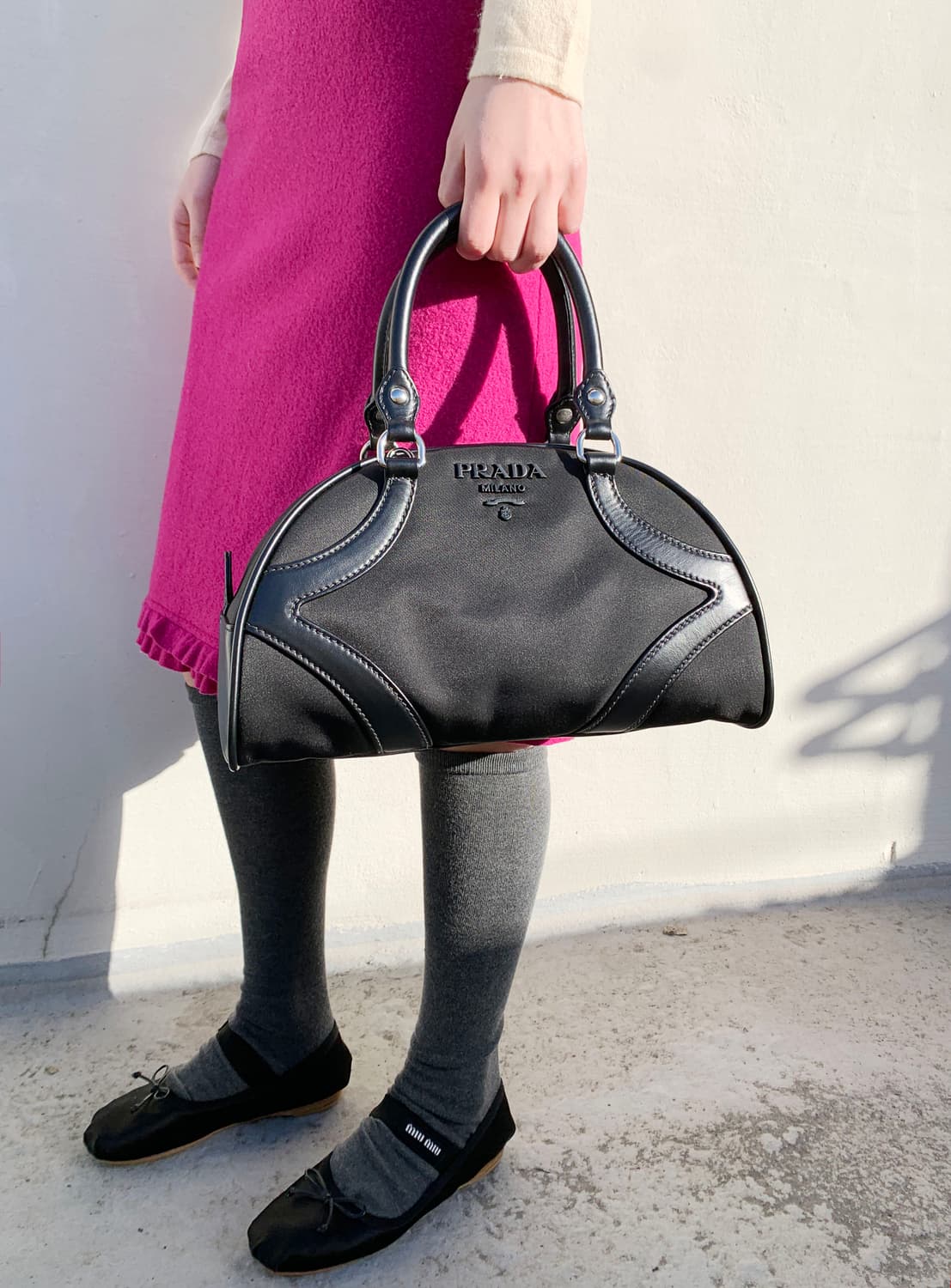 프라다 볼링백 상품이미지10