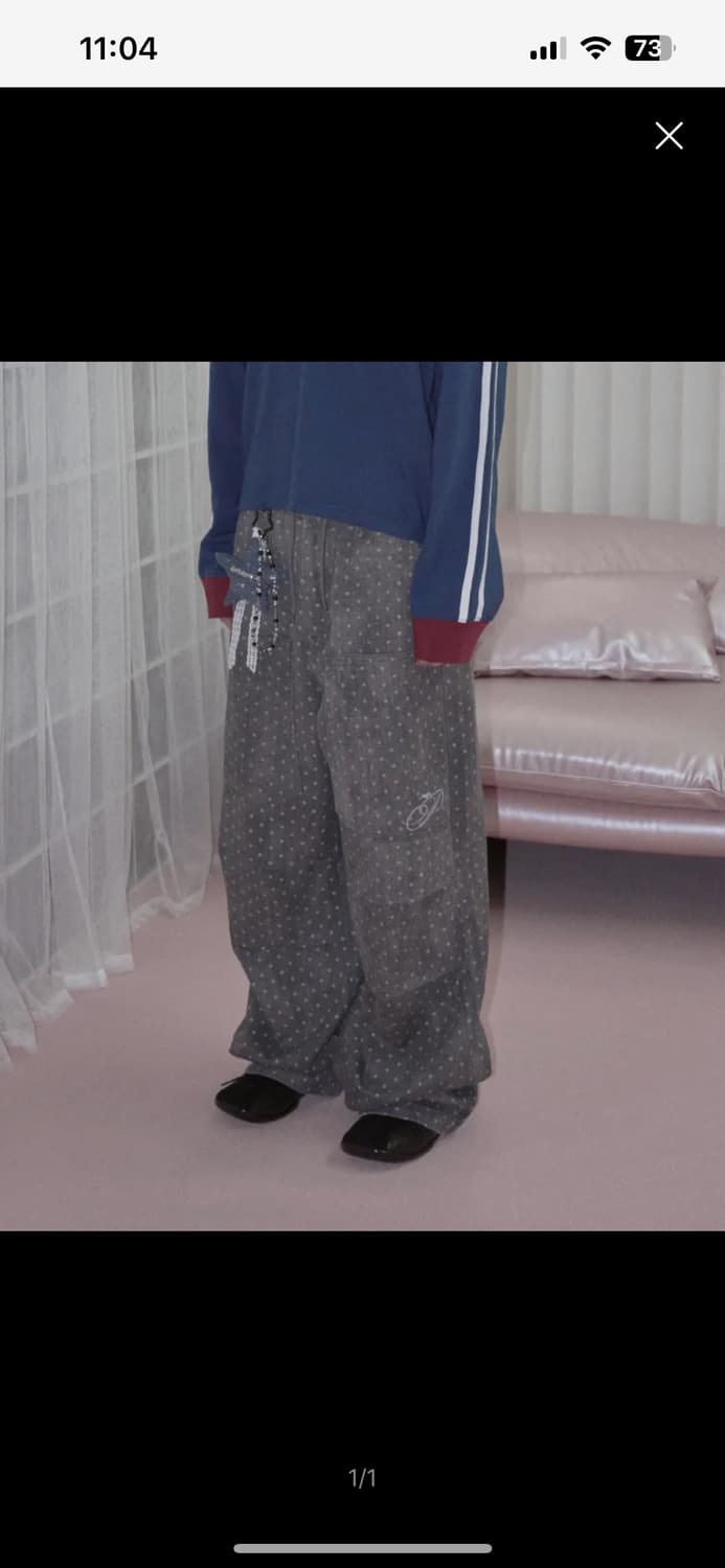 프렌다 도트 팬츠 DOT DART TWILL PANTS CHARCOAL 상품이미지6