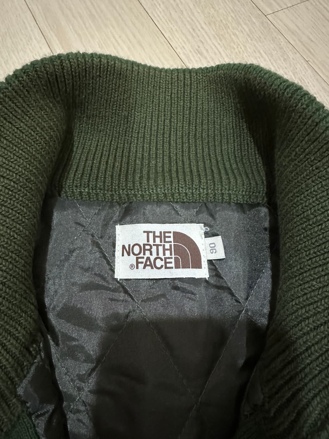 노스페이스 니트집업 카키 90(S) 공용 상품이미지5