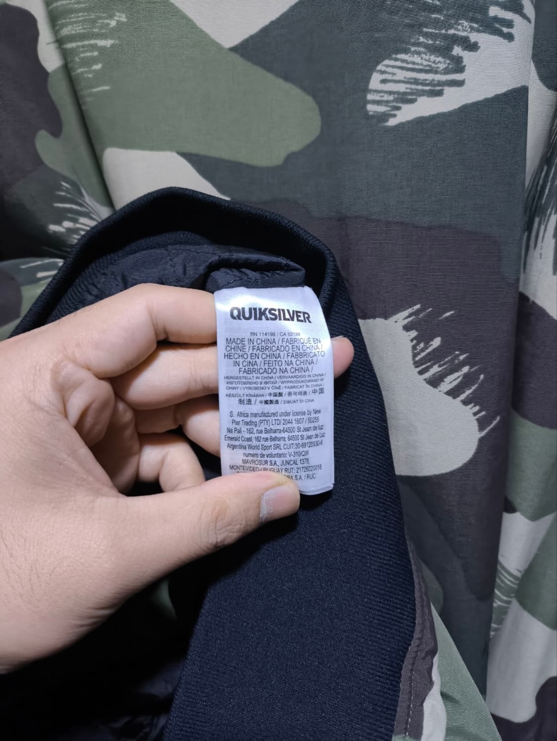 오버핏M 퀵실버 카모플라쥬 봄버자켓 상품이미지9