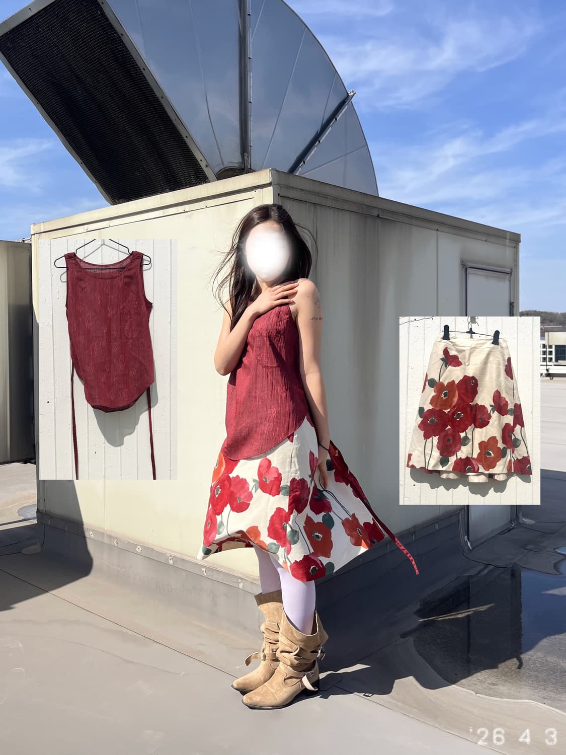 Vibrant Flower Skirt 바이브런트 플라워 스커트 상품이미지6