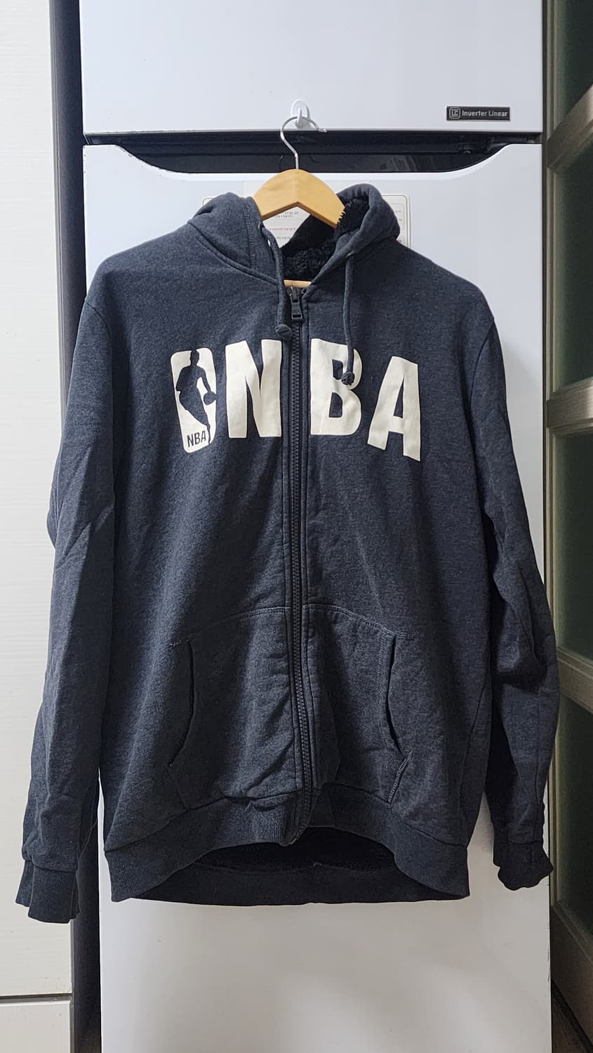 NBA 기모 후드집업 XXL 회색 상품이미지1