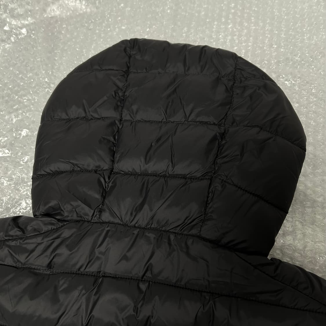 스파오 씬라이트 후드 재킷 경량패딩 블랙 M 상품이미지5
