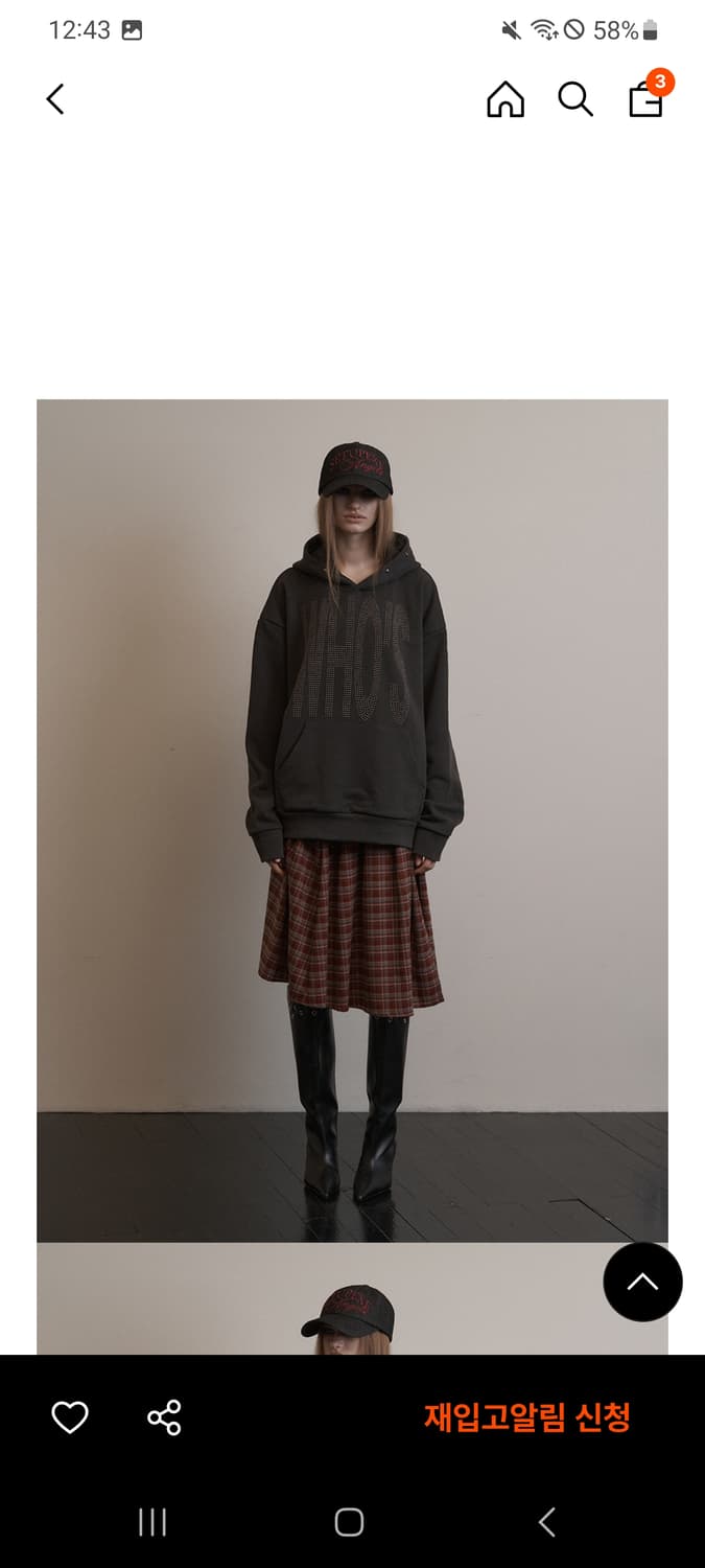 셋업이엑스이 setupexe WHOS STAR HOODIE 후드 차콜 상품이미지2