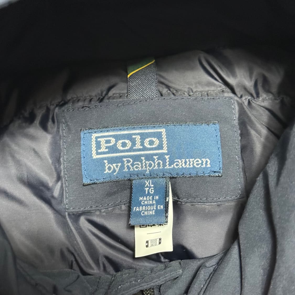 XL 폴로랄프로렌 탈부착 모자 화이트 덕 다운 롱 패딩 상품이미지4