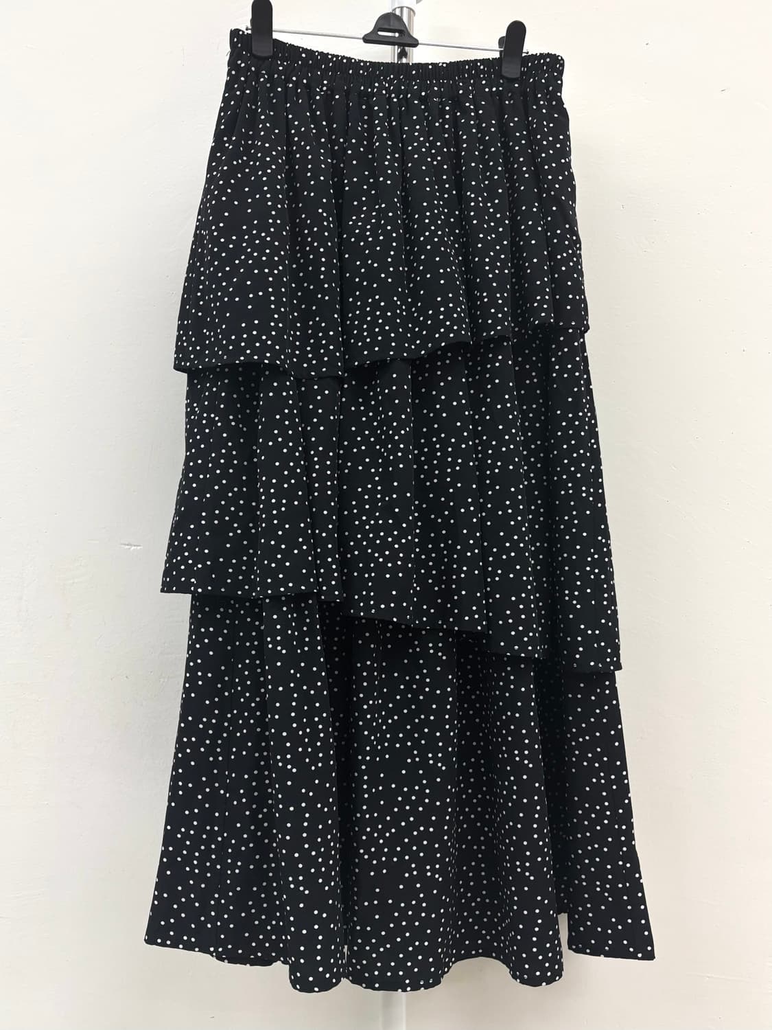 빈티지 블랙 도트 캉캉 스커트 상품이미지3