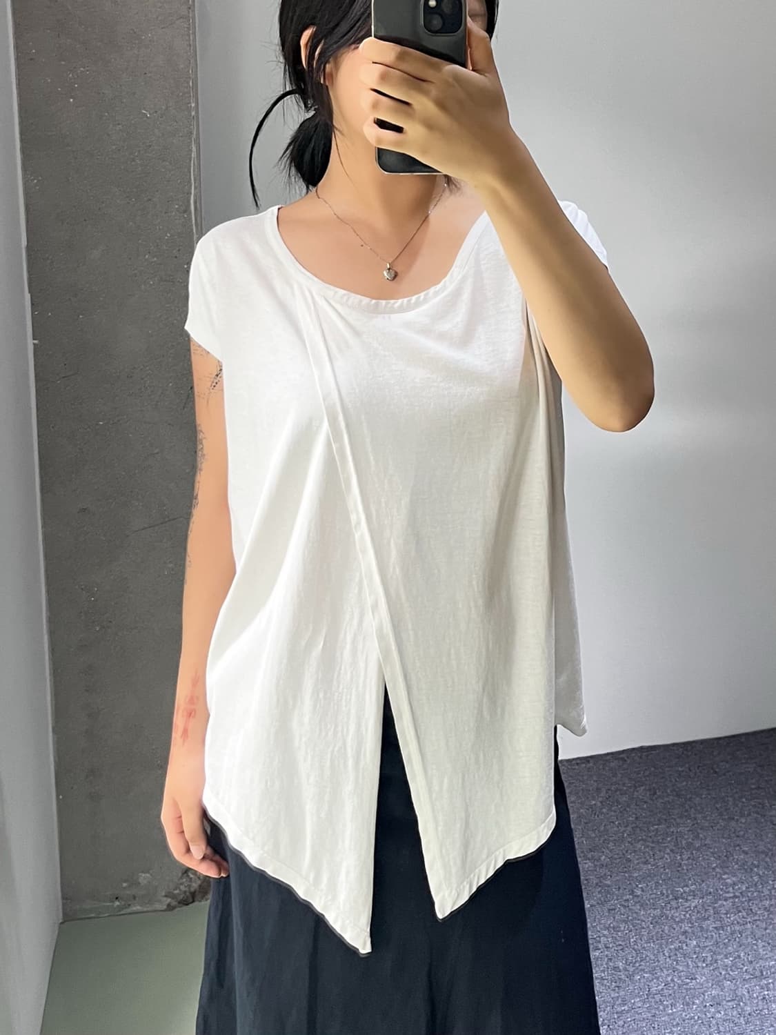 MM6 11s/s 프론트 컷 티셔츠 상품이미지3
