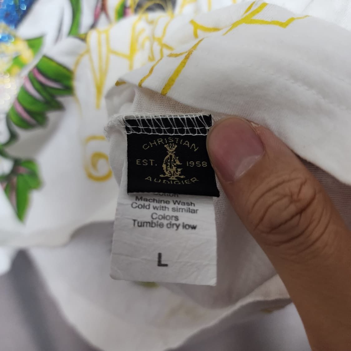 Christian Audigier Y2k Oriental 큐빅 롱슬리브 상품이미지6