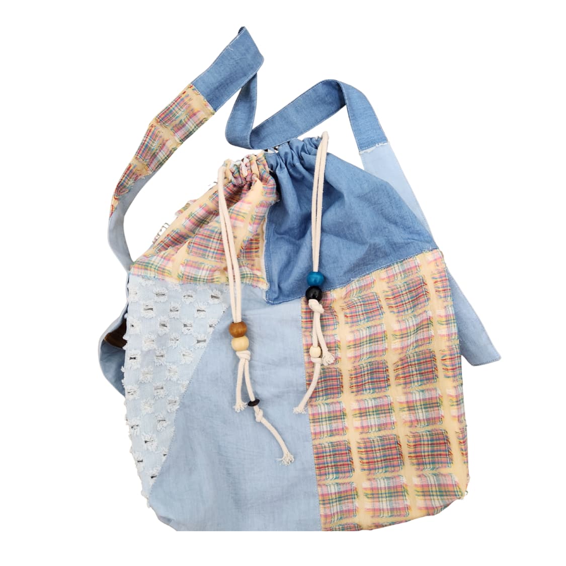 업사이클링 패치워크 스트링 크로스백 휘뚜루마뚜루 가방 상품이미지1