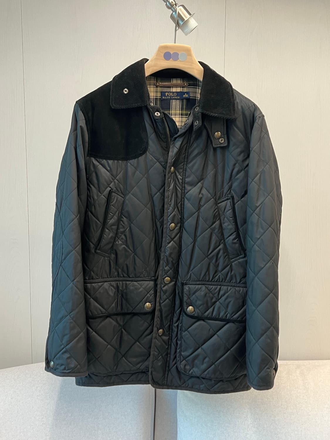 폴로 블랙 퀼팅 자켓  상품이미지1