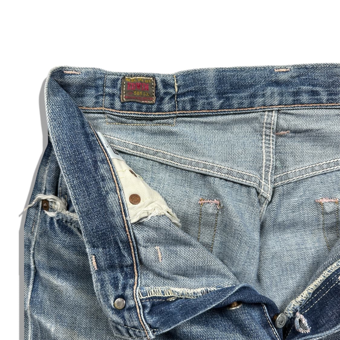 90s Edwin 505sx Distressed Selvedge Jean 상품이미지7