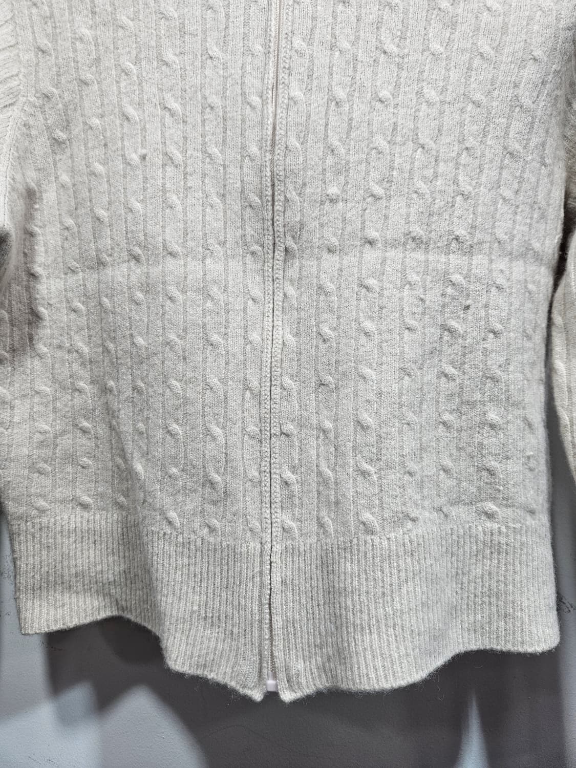 라우렐(laurel) 울캐시미어 후드 니트 집업 S 상품이미지6