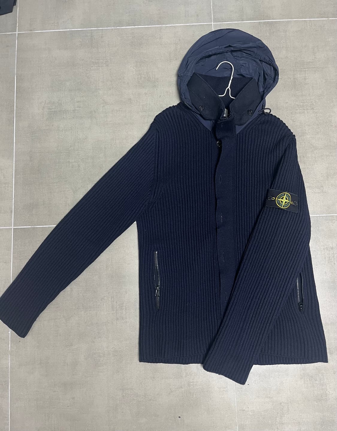 스톤아일랜드 니트 후드집업 Xl 상품이미지1
