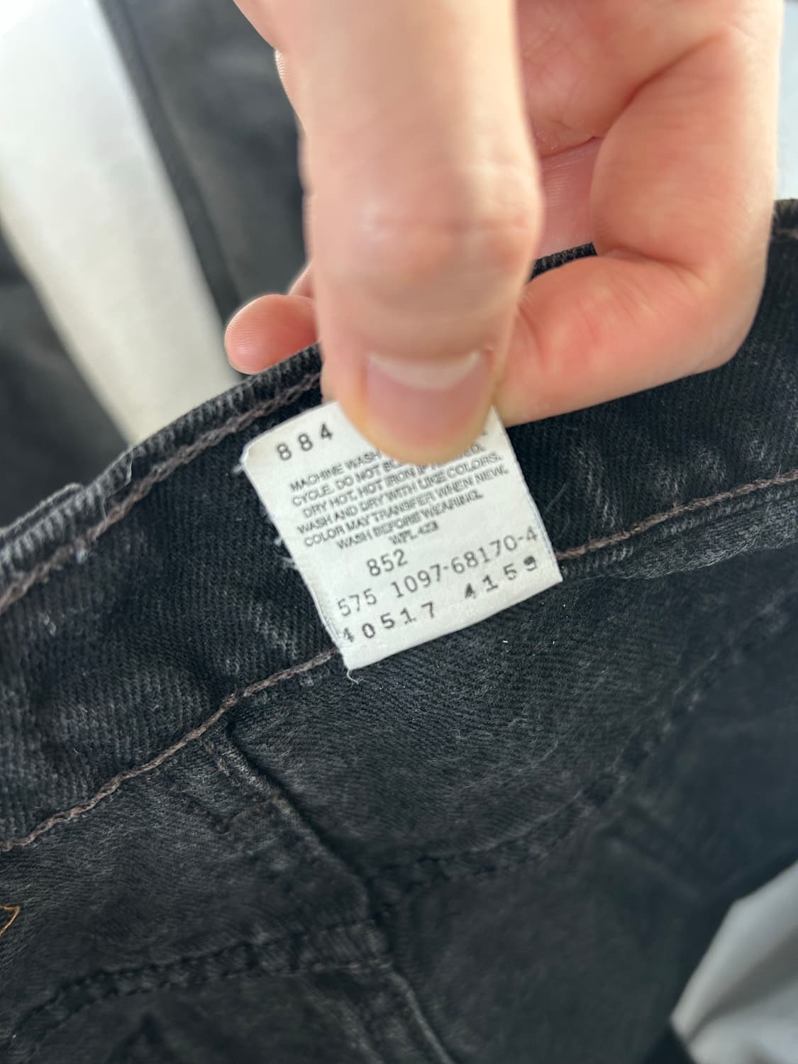 90s 빈티지 리바이스 517 usa 블랙 오렌지탭 상품이미지5