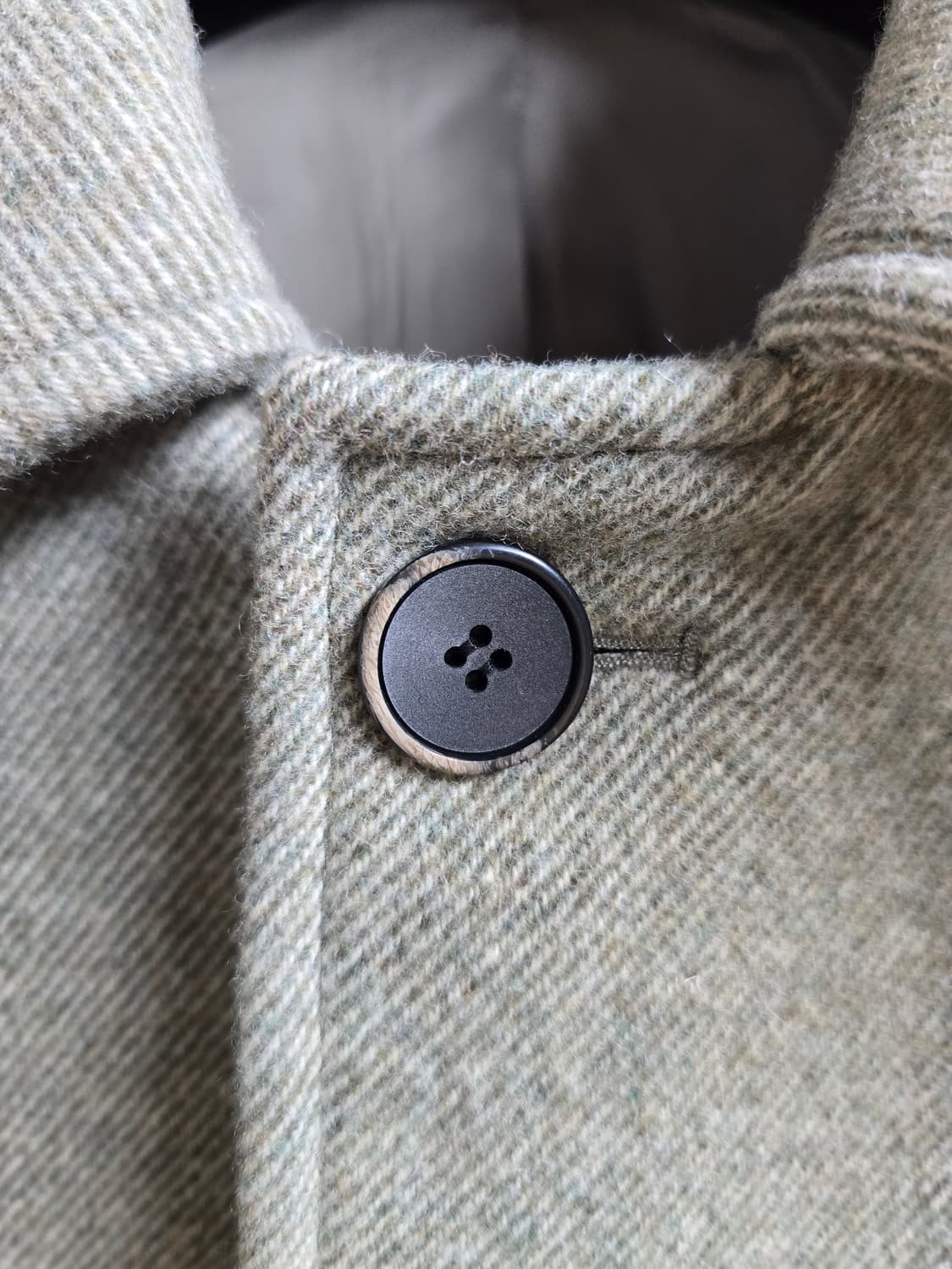 엘무드(LMOOD) 터틀 하프 코트 트윌 그린 46 Size 상품이미지6