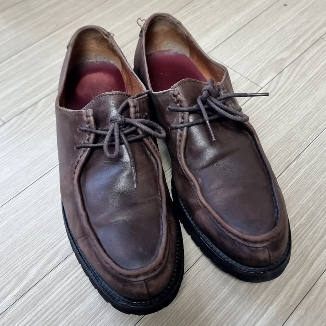 스테파노로시 브라운 가죽 남성 구두(280-290) 상품이미지1