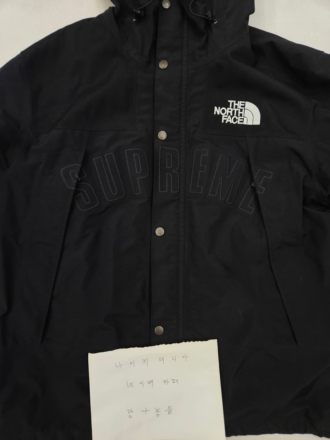 (L)슈프림x노스페이스 19ss 아크로고 바람막이 상품이미지4