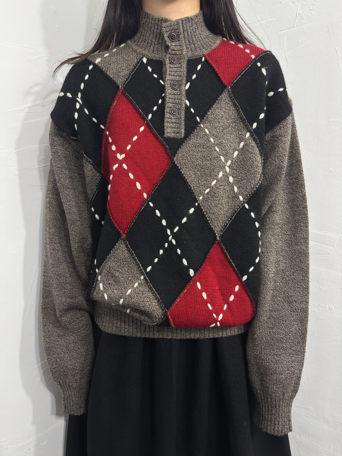 g-stage argyle knit 상품이미지1