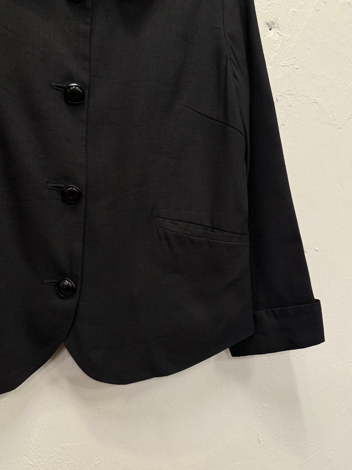 55) Lisette Black Tailored Silk Linen Ja 상품이미지4