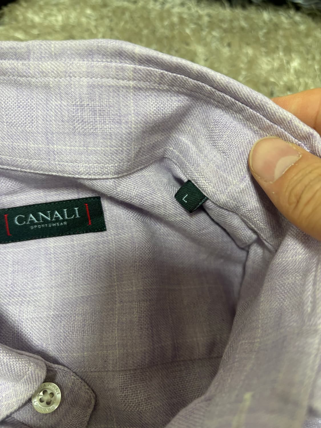 이태리제 CANALI 셔츠 사이즈 105 상품이미지4