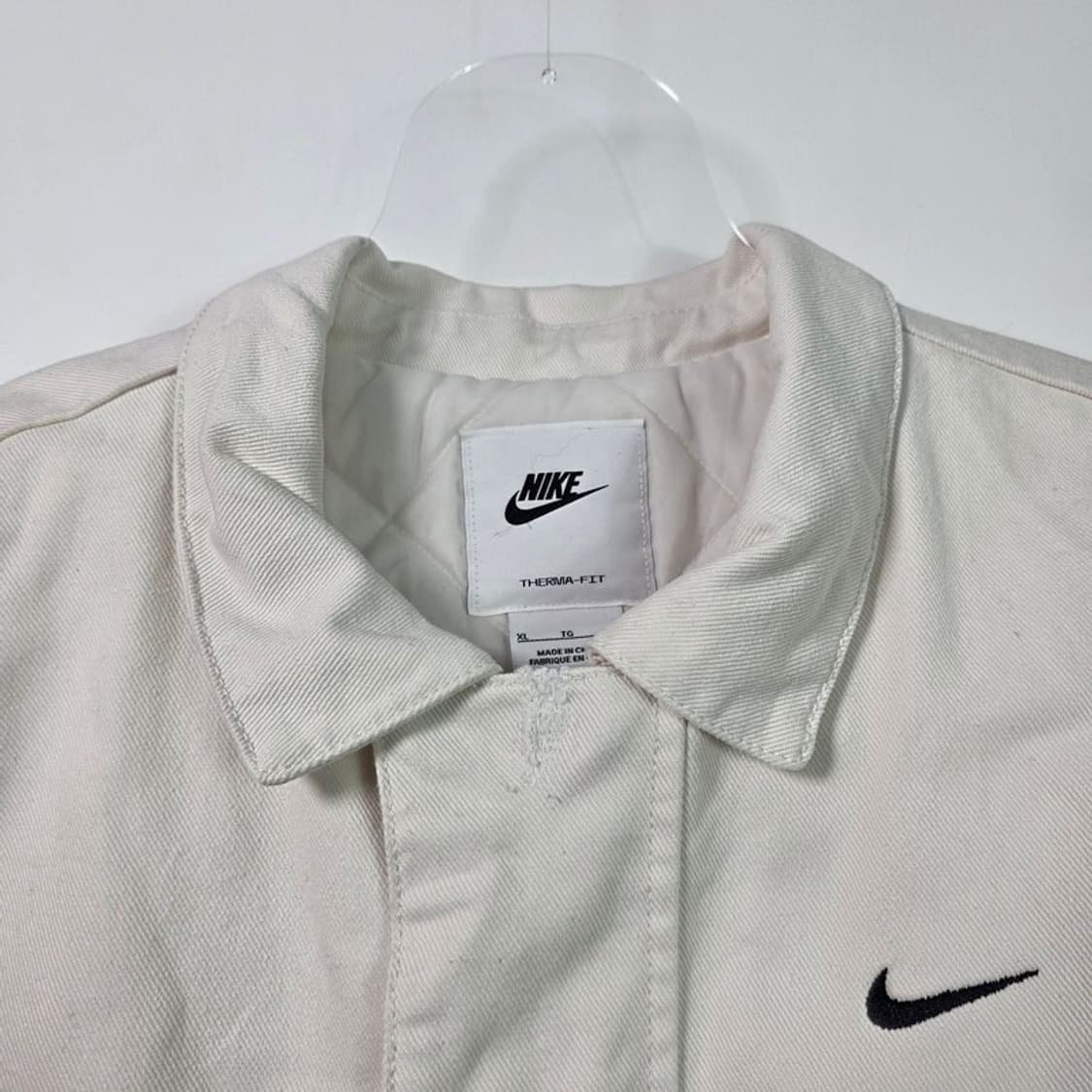 나이키 써마핏 캔버스 워크자켓 초어코트 크림 XL 상품이미지6