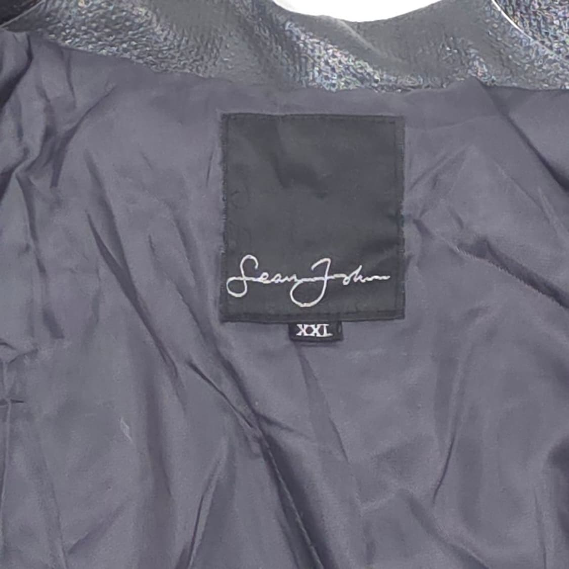 션존 Y2K 올드스쿨 펀칭 리얼 레더 자켓 XXL 상품이미지8